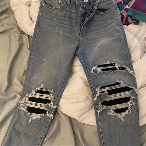 authentic amiri jeans look like